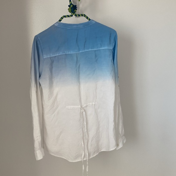 Adjustable button up blouse from point zero with an ombré colour tone - Picture 4 of 4